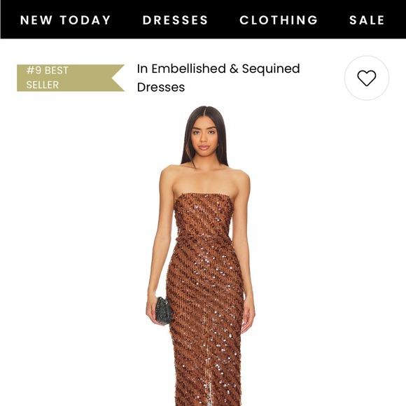 CAMILA COELHO Embellished Maxi Dress in Caramel Size Large REVOLVE - Picture 9 of 9